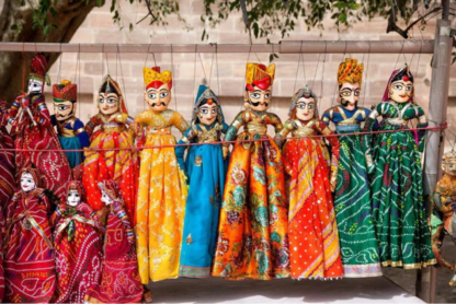 Traditional Rajasthani String Puppets (Kathputli) - Handcrafted Royal Collection